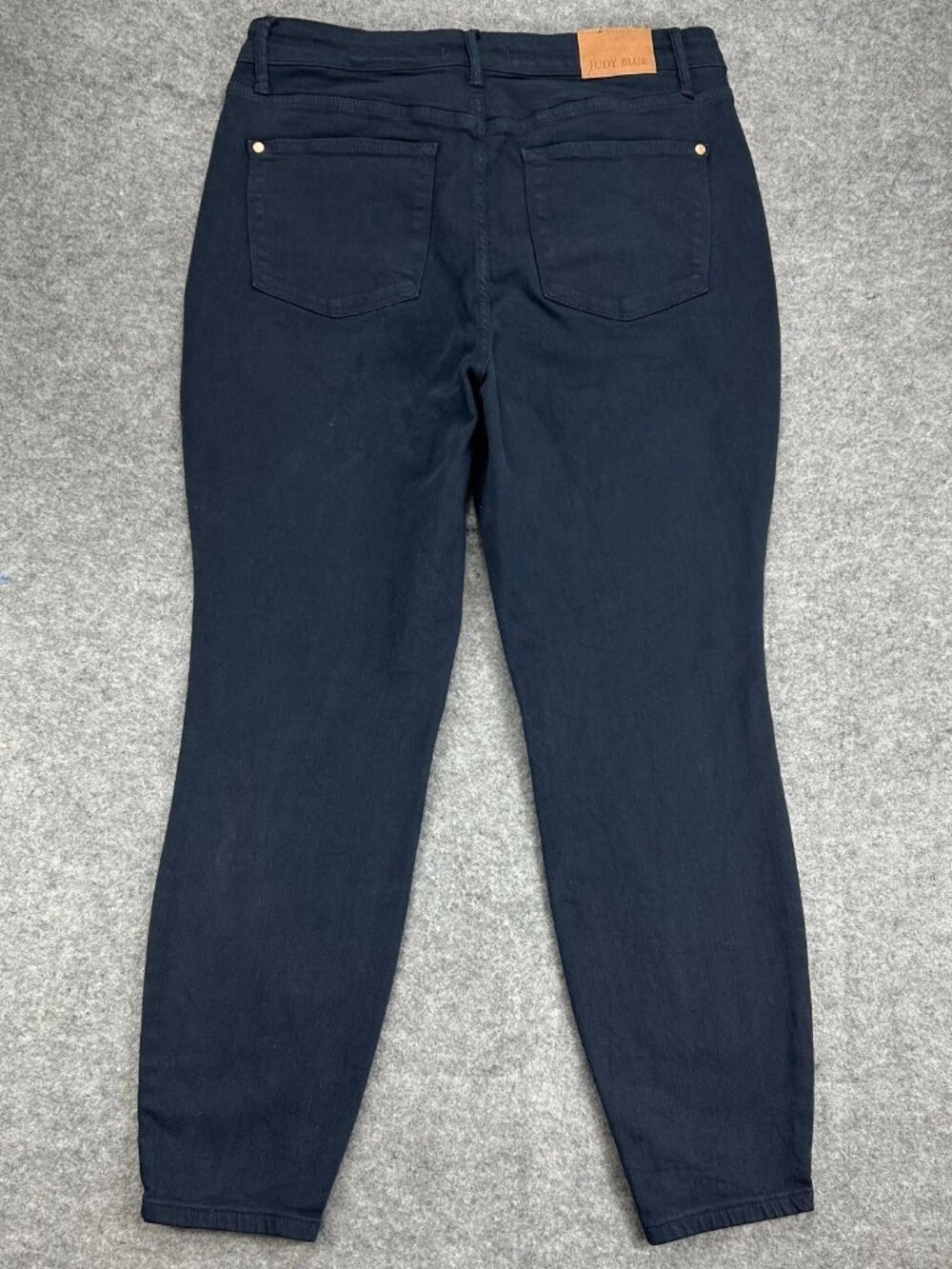 Judy Blue Garment Dyed Skinny Jeans Womens 14W Black Denim Stretch High Rise
